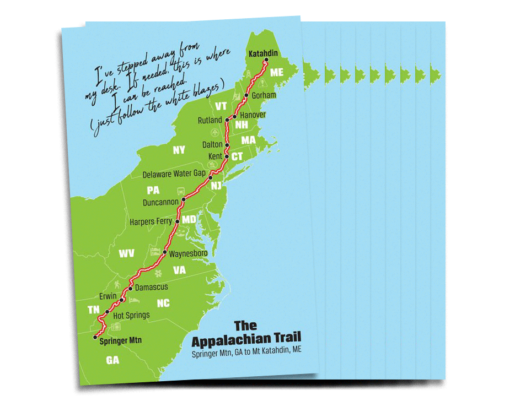 A.T. Postcards — Pack of 10 (Full Trail)