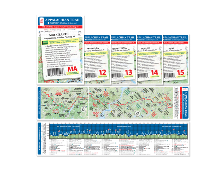 Appalachian Trail Pocket Profile Map Sets - The A.T. Guide