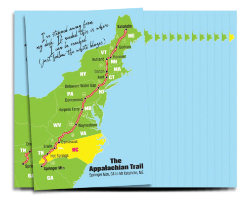 A.T. Postcards — Pack of 15 (1 of Each State & 1 Full Trail) - Image 4