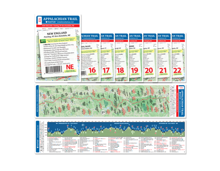 Appalachian Trail Pocket Profile Map Sets - The A.T. Guide