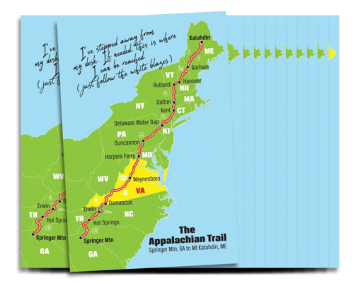 A.T. Postcards — Pack of 15 (1 of Each State & 1 Full Trail) - Image 6