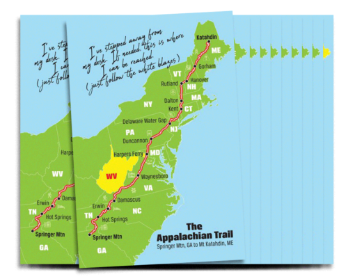 A.T. Postcards — Pack of 15 (1 of Each State & 1 Full Trail) - Image 7