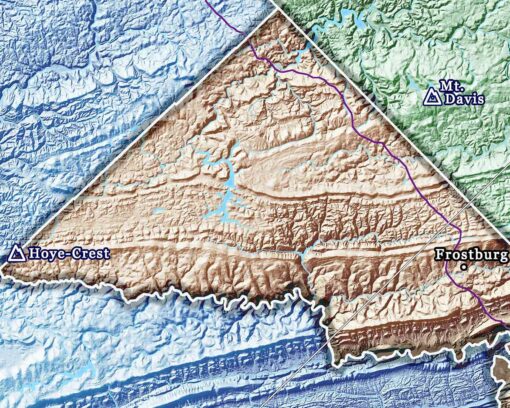 2025 Appalachian Trail Map – 10 Feet Wide, On Professional Canvas – State Colored Version - Image 4