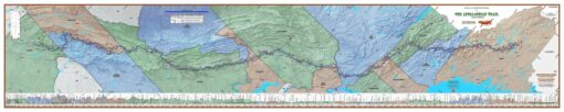 2025 Appalachian Trail Map – 10 Feet Wide, On Professional Canvas – State Colored Version - Image 3